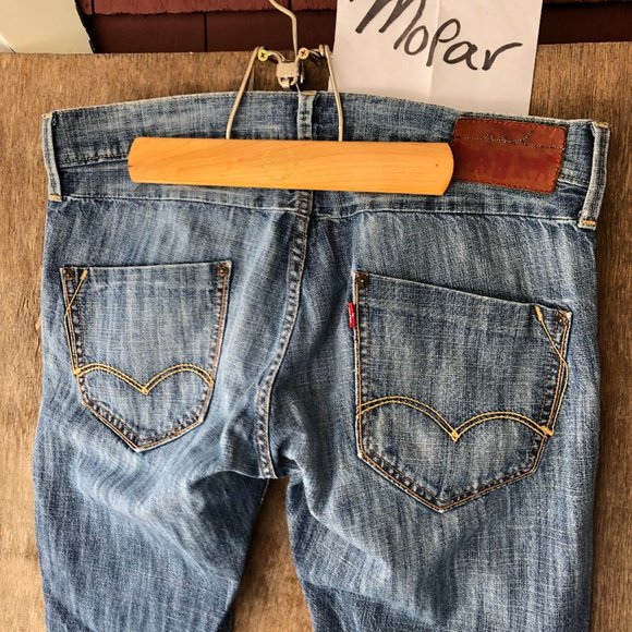 Mens Levis RED Skinny Straight Jeans Size 32x31 - Picture 7 of 10